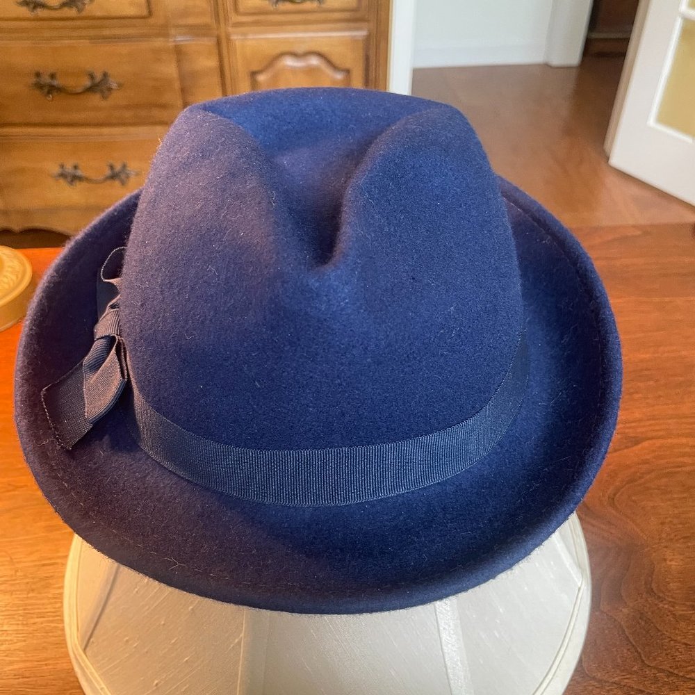 Scala 100% Wool Womens Blue Hat (one size)